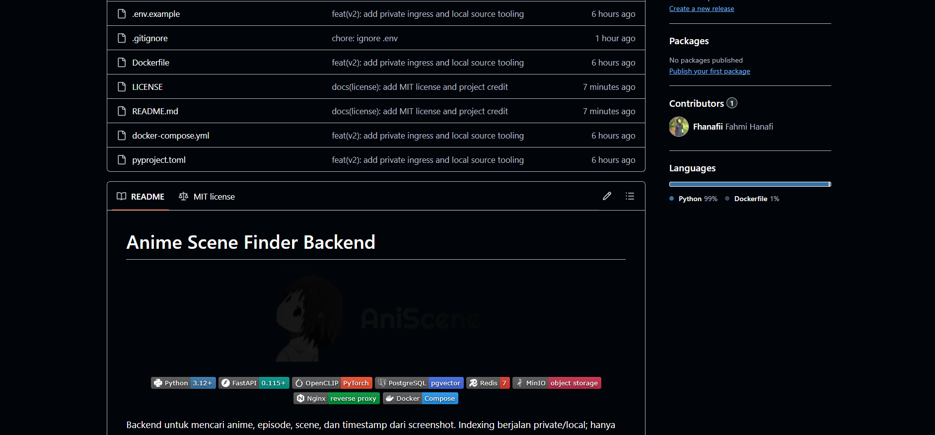 AniScene Backend overview