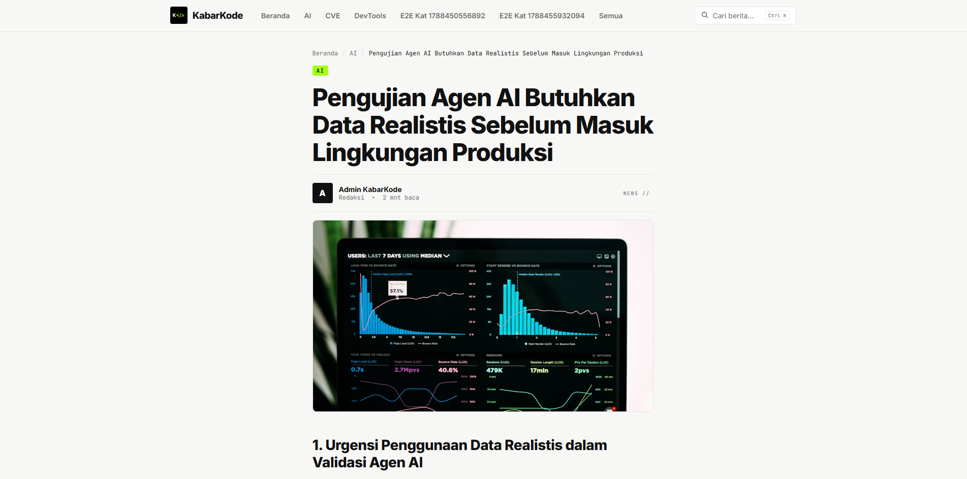 Kabar Kode overview